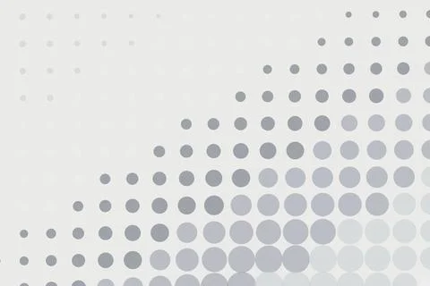 Abstract gray dot pattern on light background design Stock Illustration