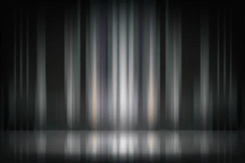 Abstract gray empty studio with mirror floor. Design product template. 3d v.. Stock-Illustration