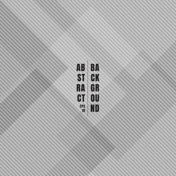 Abstract gray geometric squares overlapping with diagonal lines pattern textu Stock Illustration