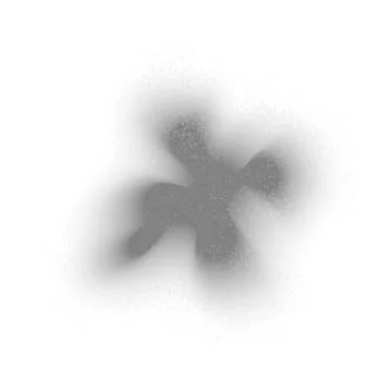 Abstract gray gradient blob with a grainy effect. Y2K. Dotted textured pattern Stock Illustration