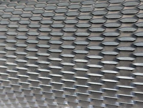 Abstract Gray Hexagonal Rubber Surface Texture Stock Photos
