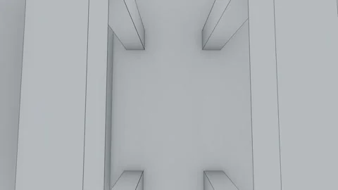 Abstract Gray Interior Room Perspective Stock Footage 318954409