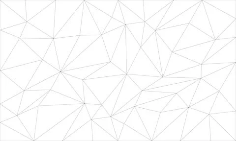 Abstract gray line triangle polygon on white background vector Stock Illustration