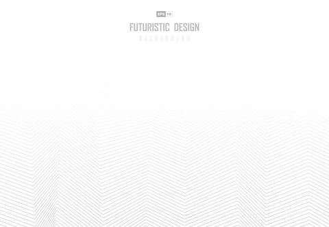 Abstract gray line zigzag pattern design with copy space of text background. Stock Illustration