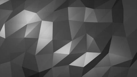 Abstract gray looped seamless low poly triangular mesh background, 4k video.. Stock Footage 238955822