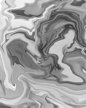 Abstract gray marble fluid painted background. Alcohol ink or watercolor vector Stock Illustration