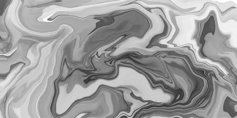 Abstract gray marble fluid painted background. Alcohol ink or watercolor vector Stock Illustration