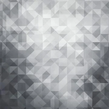 Abstract of gray or grey geometric or triangle background Stock Illustration