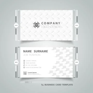 Abstract gray paper cut design of business pattern corporate design. Stock Illustration