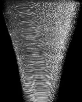 Abstract Gray Particles on a Black Background Stock Photos