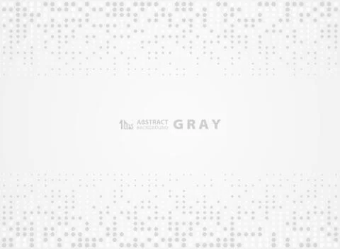 Abstract gray pattern random dot halftone design background. illustration Illustrazione stock