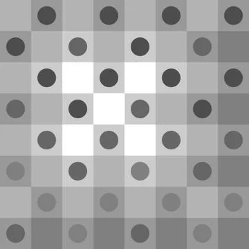 Abstract gray polka dot op art background (eps) Illustrazione stock