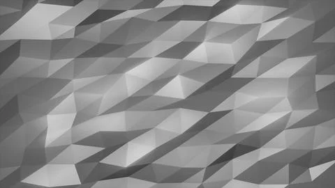 Abstract gray polygon background with faceted triangular textures and shaded  Stock Illustration