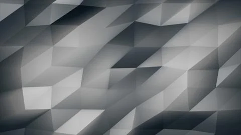 Abstract gray polygon background with geometric faceted surface, creating a m Illustrazione stock