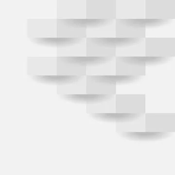 Abstract gray rectangles with shadow Stock Illustration