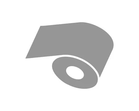 Abstract gray roll icon.  Perfect for concepts of packaging, production, su.. Ilustração Stock