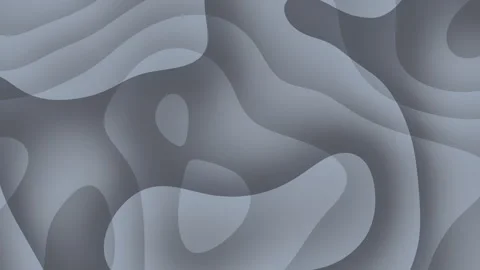 Abstract Gray Shapes Flowing Across Soft Layered Background Видео 333975948