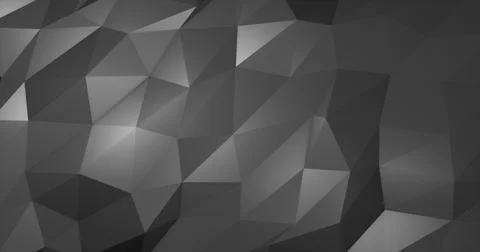Abstract gray silver low poly triangular mesh background Stock Illustration