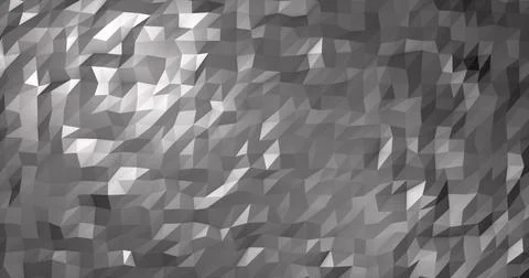 Abstract gray silver low poly triangular mesh background 库存照片