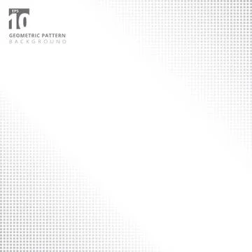 Abstract gray square pattern halftone Background with copy space. Stock Illustration