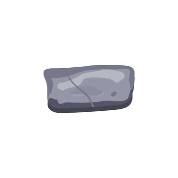 Abstract gray stone, vector illustration for construction. Isolated background. Stock Illustration