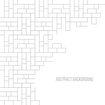 Abstract gray striped geometric background brick wall Stock Illustration