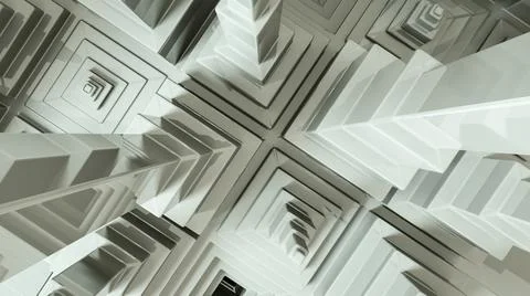 Abstract gray three-dimensional background from geometric shapes. 3d render i 스톡 일러스트