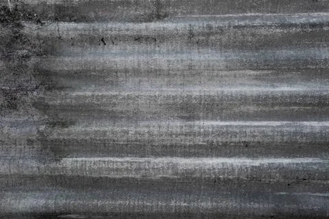Abstract gray tin texture with horizontal lines. An old metal material texture Stock Photos