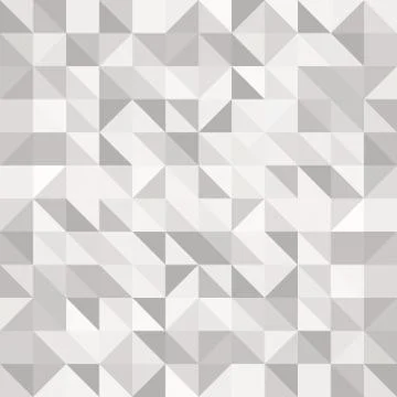 Abstract gray triangle and square in grey or white color pattern, Vector illu Stock Illustration
