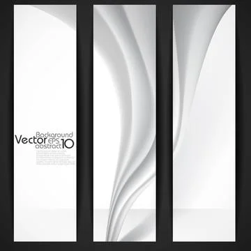 Abstract Gray Wavy Background Abstract Gray Wavy Background. Vector Illust... 写真素材