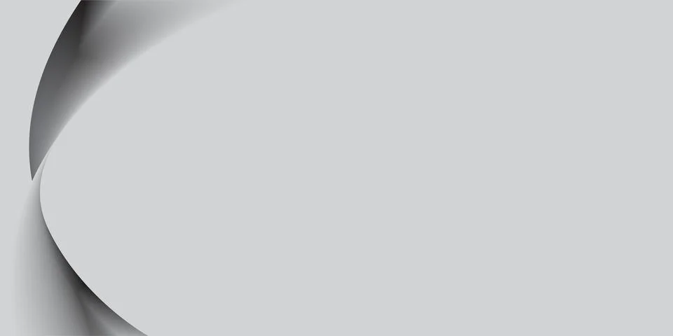 Abstract gray wavy background with gradient wave. Design for banner, brochure Stock Illustration