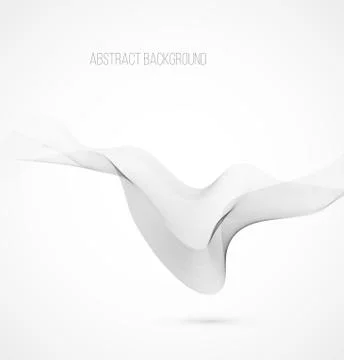 Abstract gray wavy background Stock Illustration