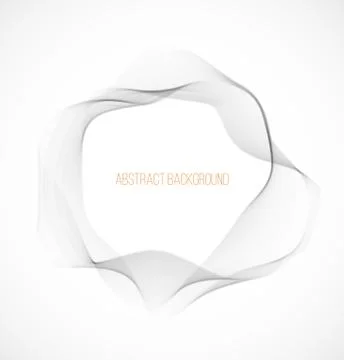 Abstract gray wavy circle  background Illustrazione stock