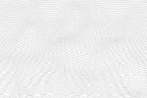 Abstract gray wavy dot pattern design background. Stock Illustration