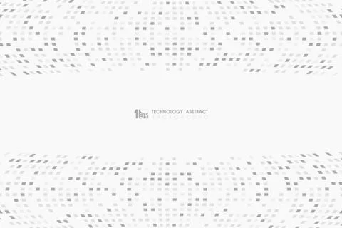 Abstract gray white colors minimal decorating in pixelated design pattern Stock Illustration