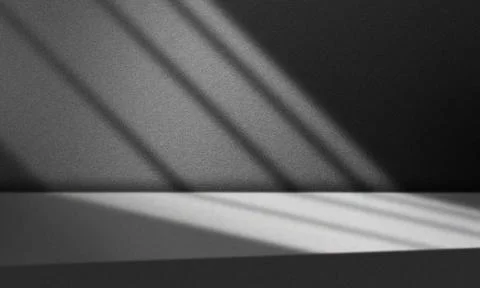 Abstract gray window background with light and shadow play on a textured wall. Stock Illustration