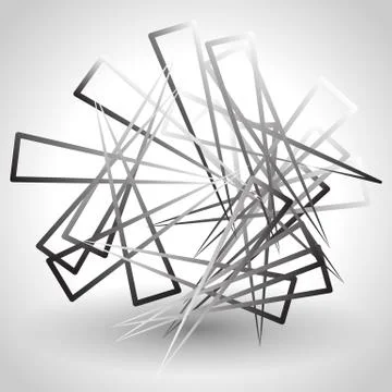 Abstract graysale image of triangle shapes. Vector. Illustrazione stock