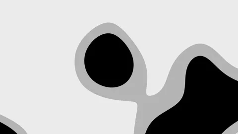 Abstract grayscale design with irregular black shapes. Stock Footage 312108905
