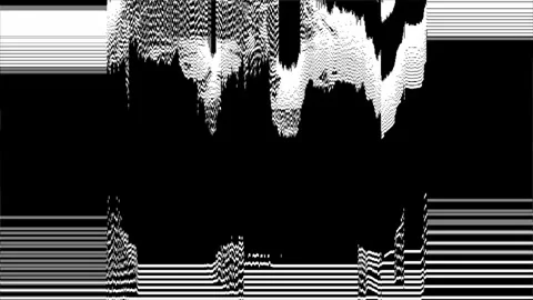 Abstract Grayscale Dither Pattern With Noisy Horizontal Lines For Distorted.. Stock Footage 311531705