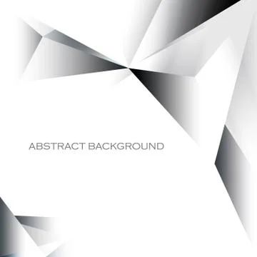 Abstract grayscale geometrical template Stock Illustration