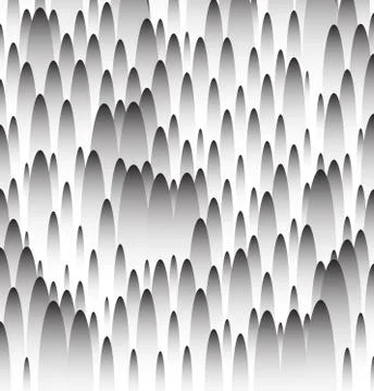 Abstract grayscale pattern. Bumpy texture with oval shapes. Stock Illustration
