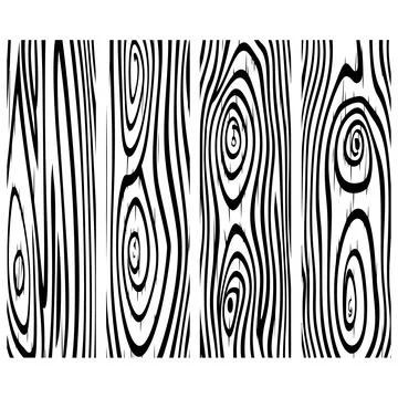 Abstract Grayscale Timber Surface Texture Stock Illustration