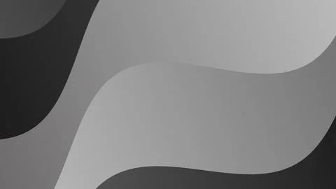 Abstract Grayscale Wavy Background with Grain Texture Stock Illustration