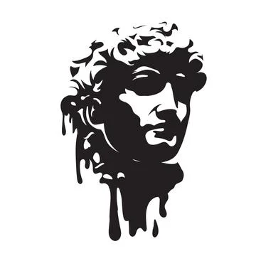 Abstract Greece face art vector illustration Stock Illustration