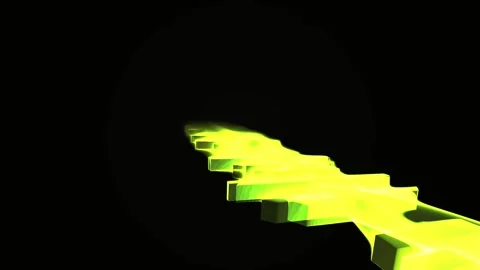 Abstract Green 3d Animation of Bio tech Structures and Motion Stock Footage 343687653