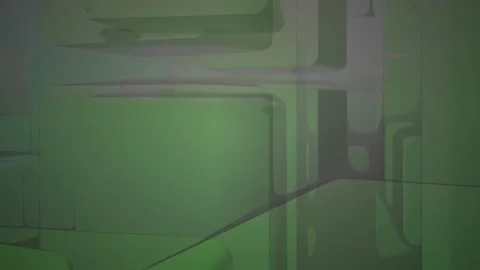 Abstract green 3D cubes floating in modern digital space background animation Stock Footage 346340372