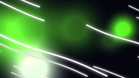 Abstract Green and Black Background with Glowing Lines Stock Footage 332183947