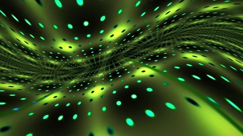 Abstract green and black background with glowing particles and lines moving.. 스톡 동영상 337498590