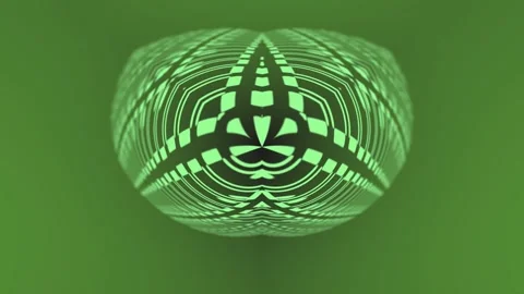 Abstract Green and Black Pattern Stock Footage 289109873