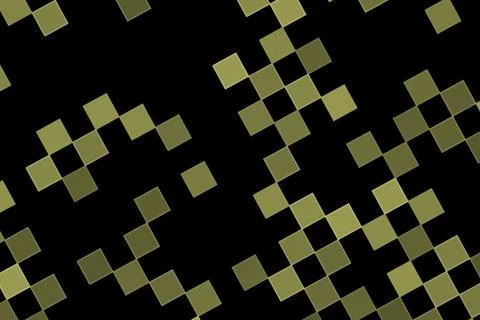 Abstract green and black pixelated pattern background Illustrazione stock